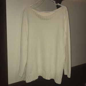 Boatneck White/Cream Sweater